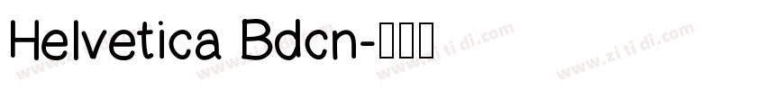 Helvetica Bdcn字体转换
